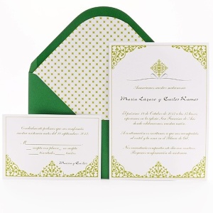 invitaciones de boda en emerald