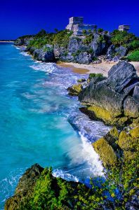 Tulum, México y el Mar Caribe. Vía Pinterest.