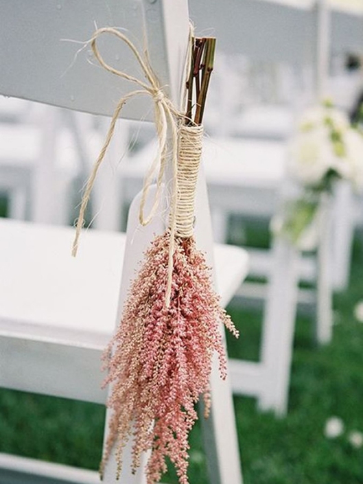 decoracion sillas boda civil rosa cuarzo