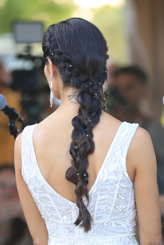 Peinado de Pilar Rubio en su boda. Foto: Gtres